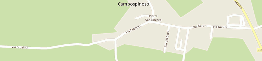 Mappa della impresa trans padana frigo di perotti giuseppe e setti luciano e c sas a CAMPOSPINOSO