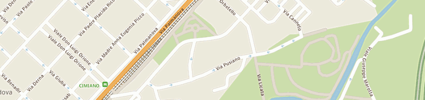 Mappa della impresa chiesa cattolica parrocchiale s gerolamo emiliani a MILANO