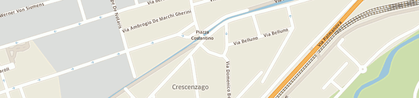 Mappa della impresa croce san carlo associazione volontaria pubblica assistenza a MILANO