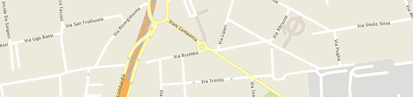 Mappa della impresa esselunga spa a MONZA