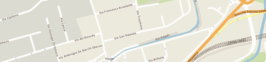 Mappa della impresa faverani srl a MILANO