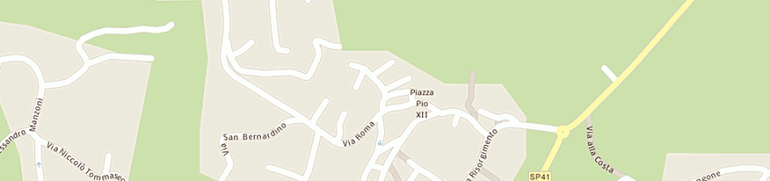 Mappa della impresa manzoni a e redaelli r snc a LONGONE AL SEGRINO