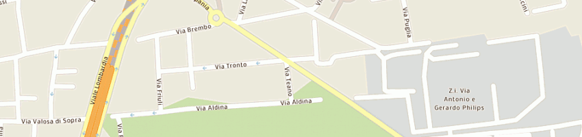 Mappa della impresa pizzeria ristorante garden a MONZA