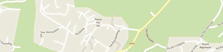 Mappa della impresa brunati roberto a LONGONE AL SEGRINO