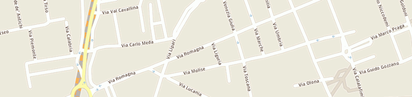 Mappa della impresa studio monza sas di francesio enrico carlo e c a MONZA