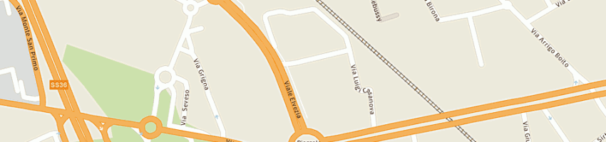Mappa della impresa hotel della regione a MONZA