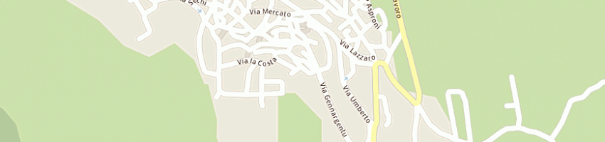 Mappa della impresa ristorante su ninnieri a FONNI
