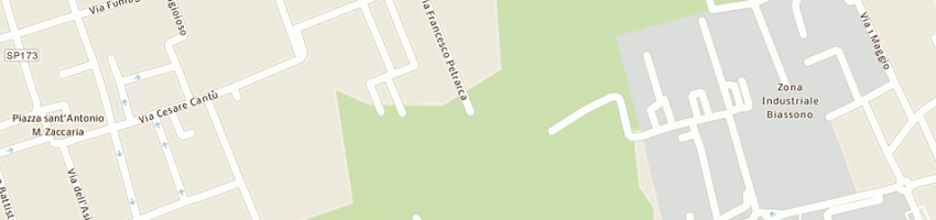 Mappa della impresa briantech a MACHERIO