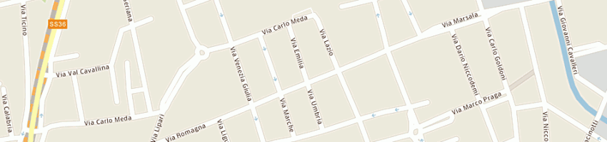 Mappa della impresa pennati luciano a MONZA
