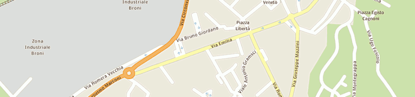 Mappa della impresa giorgi di giorgi giovanni e c a BRONI