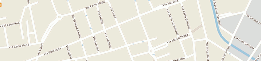 Mappa della impresa coin sas di raffaele temporin a MONZA