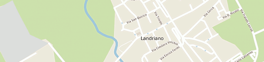 Mappa della impresa asilo infantile camera a LANDRIANO