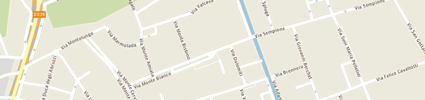 Mappa della impresa condominio residenza montebianco a MONZA