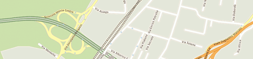 Mappa della impresa crosio maurizio a MONZA