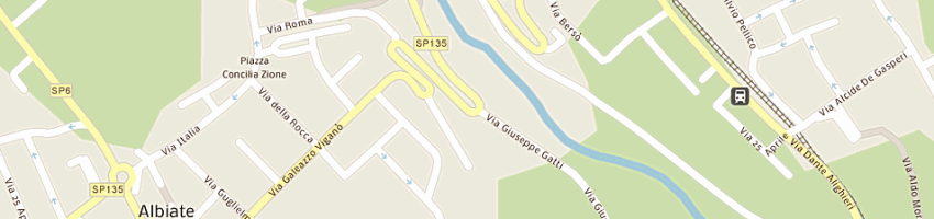 Mappa della impresa merceria pasteur di galbiati giuseppe e c sas a ALBIATE