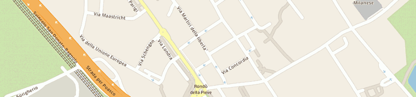 Mappa della impresa sandonacase srl a SAN DONATO MILANESE