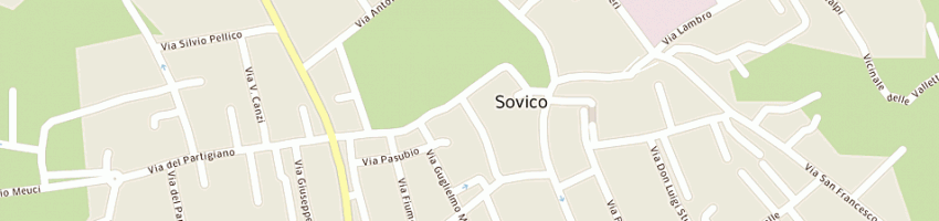 Mappa della impresa angolo della pasta di pasini roberto a SOVICO