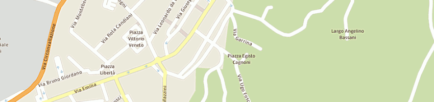 Mappa della impresa laboratorio esami chimico - clinici (sas) a BRONI