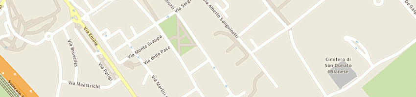 Mappa della impresa avis autonoleggio spa a SAN DONATO MILANESE