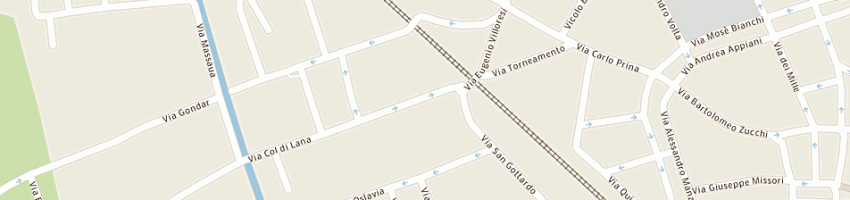 Mappa della impresa merlino armando tornitore in lastra a MONZA