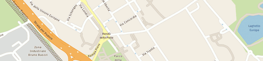 Mappa della impresa acerbi interliving srl a SAN DONATO MILANESE