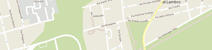 Mappa della impresa lombardi arrigo piero a VEDANO AL LAMBRO