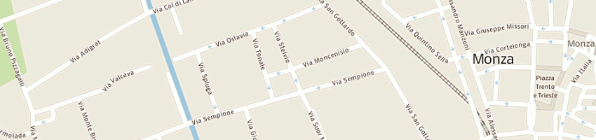 Mappa della impresa tintoria la candor a MONZA