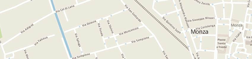 Mappa della impresa sartori romana a MONZA