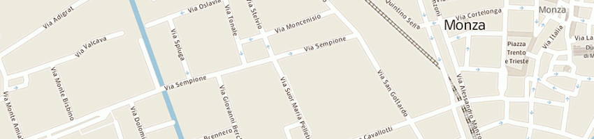 Mappa della impresa bar 039 sas di rebora e c a MONZA