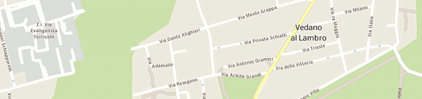 Mappa della impresa sb imballaggi snc di biassoni virginio e luigi a VEDANO AL LAMBRO