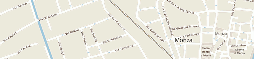 Mappa della impresa conti gian enrico a MONZA