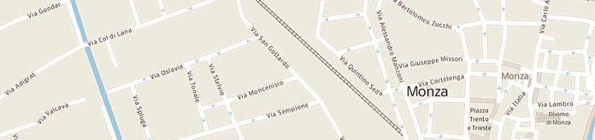 Mappa della impresa seiviaggi srl a MONZA