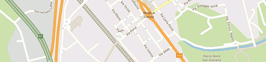 Mappa della impresa euroservice srl a SAN DONATO MILANESE