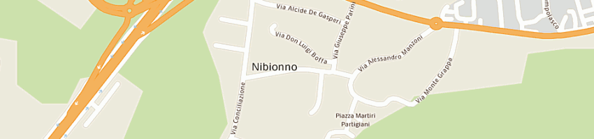 Mappa della impresa immobiliare francesca (snc) a NIBIONNO