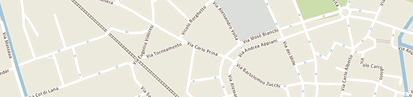 Mappa della impresa merceria villa snc di favilli rita e villa luigia a MONZA