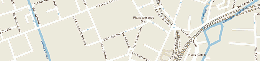 Mappa della impresa guerra michele a MONZA