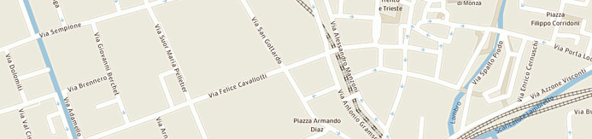 Mappa della impresa calcinati maurizio a MONZA