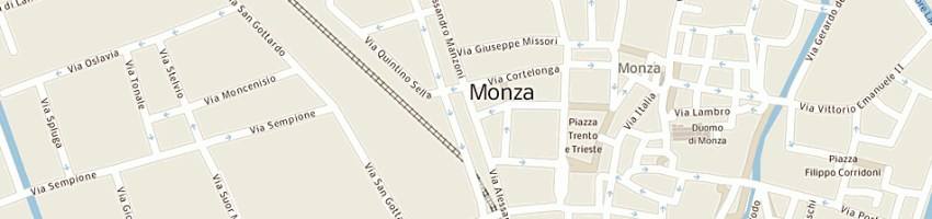 Mappa della impresa segreti sas di gentile rosa e c a MONZA