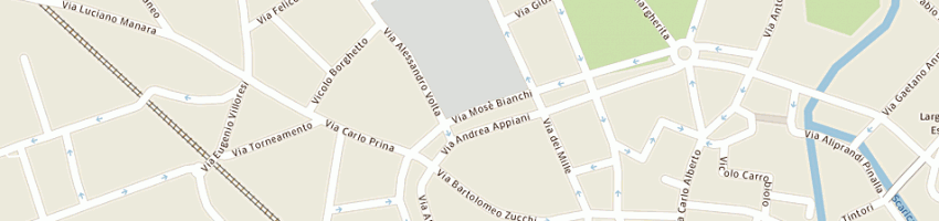 Mappa della impresa de giuli botta dr alberto e rag gabriella a MONZA