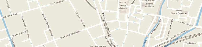 Mappa della impresa farmacia motta carlo a MONZA