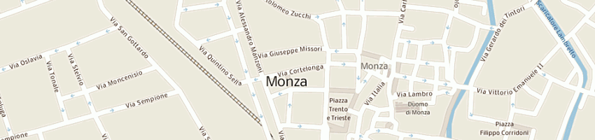 Mappa della impresa le menegatto (sas) a MONZA