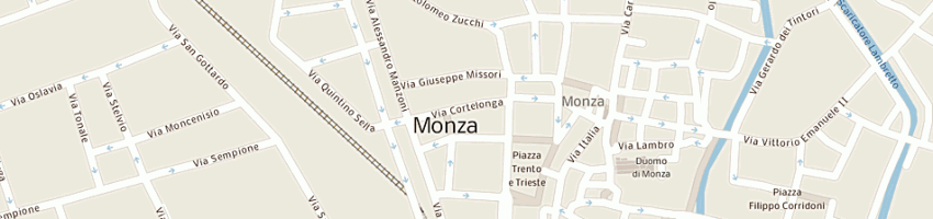 Mappa della impresa fillini pier roberto e c snc a MONZA