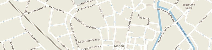 Mappa della impresa di brazza' danila e c sas a MONZA
