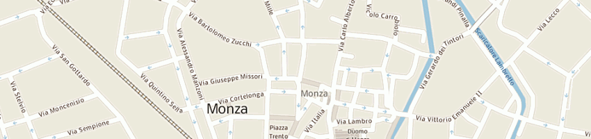 Mappa della impresa banca intesa spa a MONZA