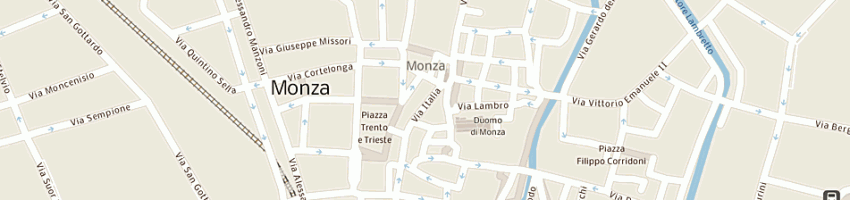 Mappa della impresa orizzonte moda srl a MONZA