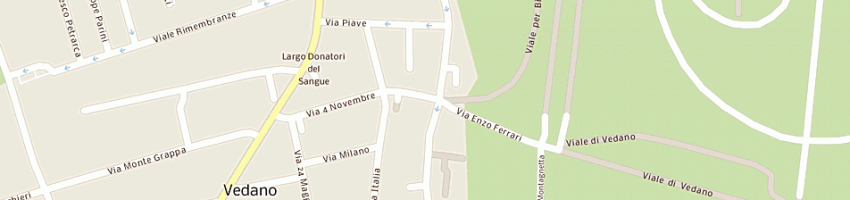 Mappa della impresa centro odontoiatrico meregalli di meregalli fabrizio e c a VEDANO AL LAMBRO
