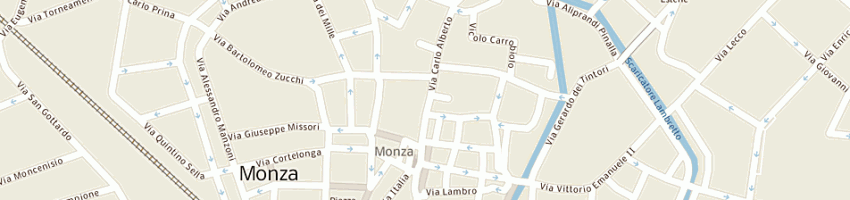 Mappa della impresa gattinoni travel network srl a MONZA