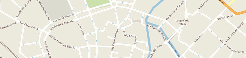 Mappa della impresa civico4calzature di due m srl a MONZA