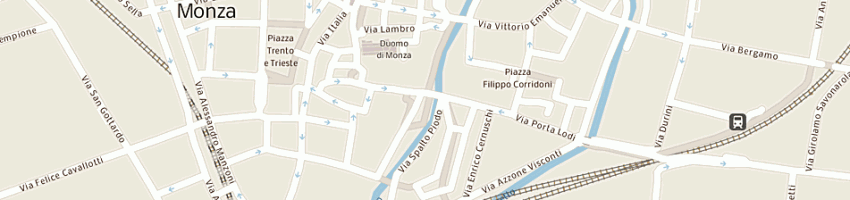 Mappa della impresa officina della pizza a MONZA