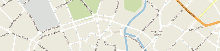 Mappa della impresa banca generali spa a MONZA
